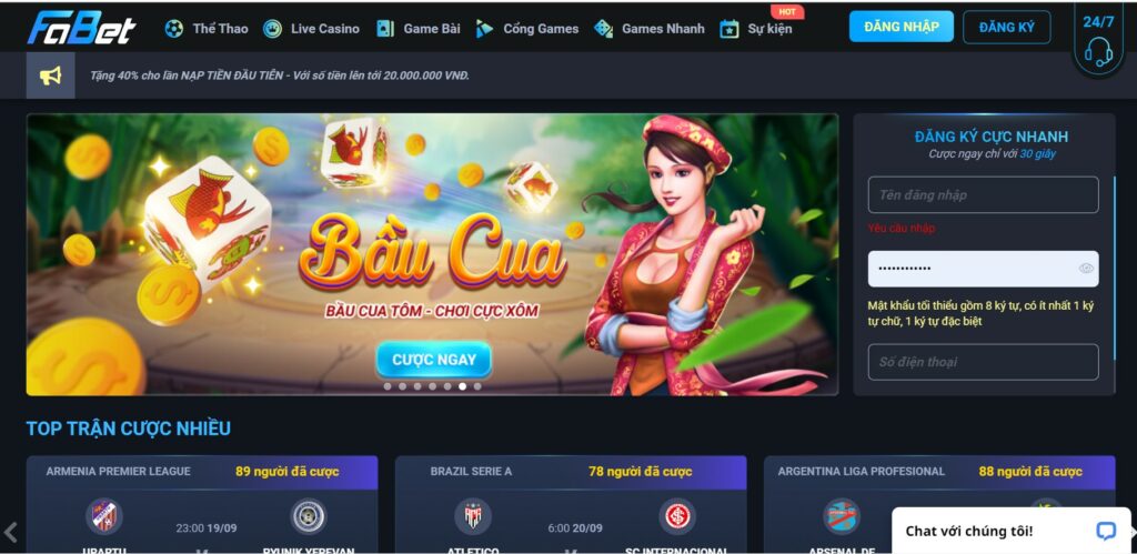 Những điều game thủ cần lưu ý khi đăng ký Fabet